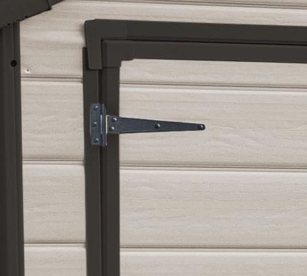 Resin Apex Garden Shed 6 x 5ft Double Door Beige - image 5