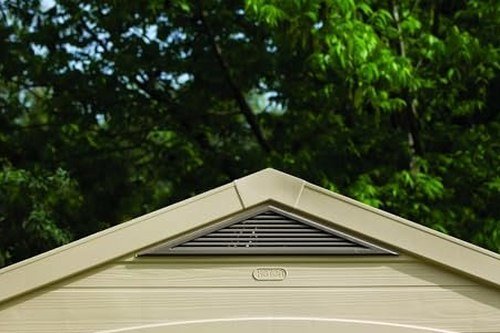 Resin Apex Garden Shed 8 x 8ft Beige - image 3