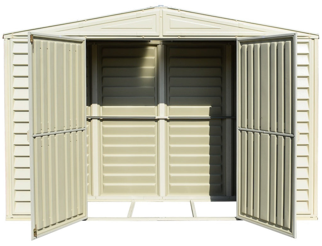 Slim Vinyl Storage Shed 3.2 x 0.9 m (10.5 x 3 ft) with Double Doors - image 10