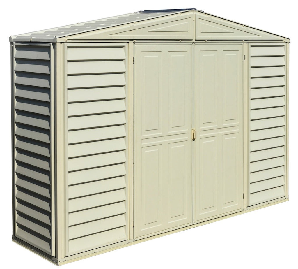 Slim Vinyl Storage Shed 3.2 x 0.9 m (10.5 x 3 ft) with Double Doors - image 6