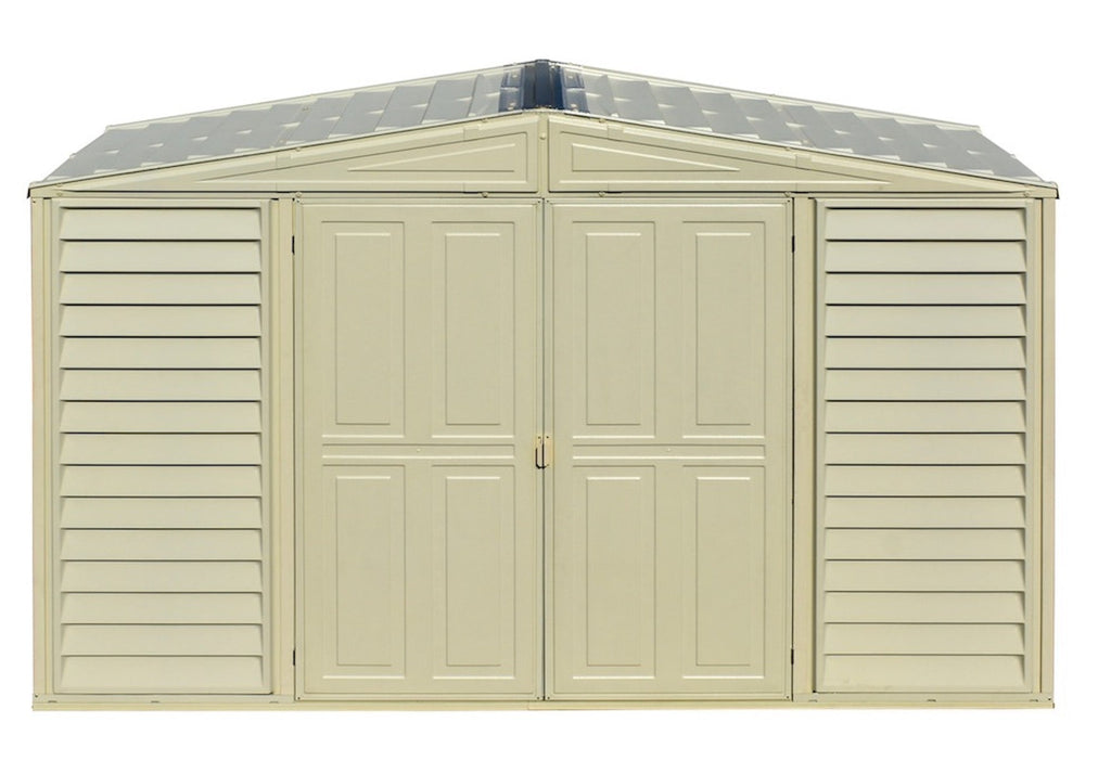 Slim Vinyl Storage Shed 3.2 x 0.9 m (10.5 x 3 ft) with Double Doors - image 7
