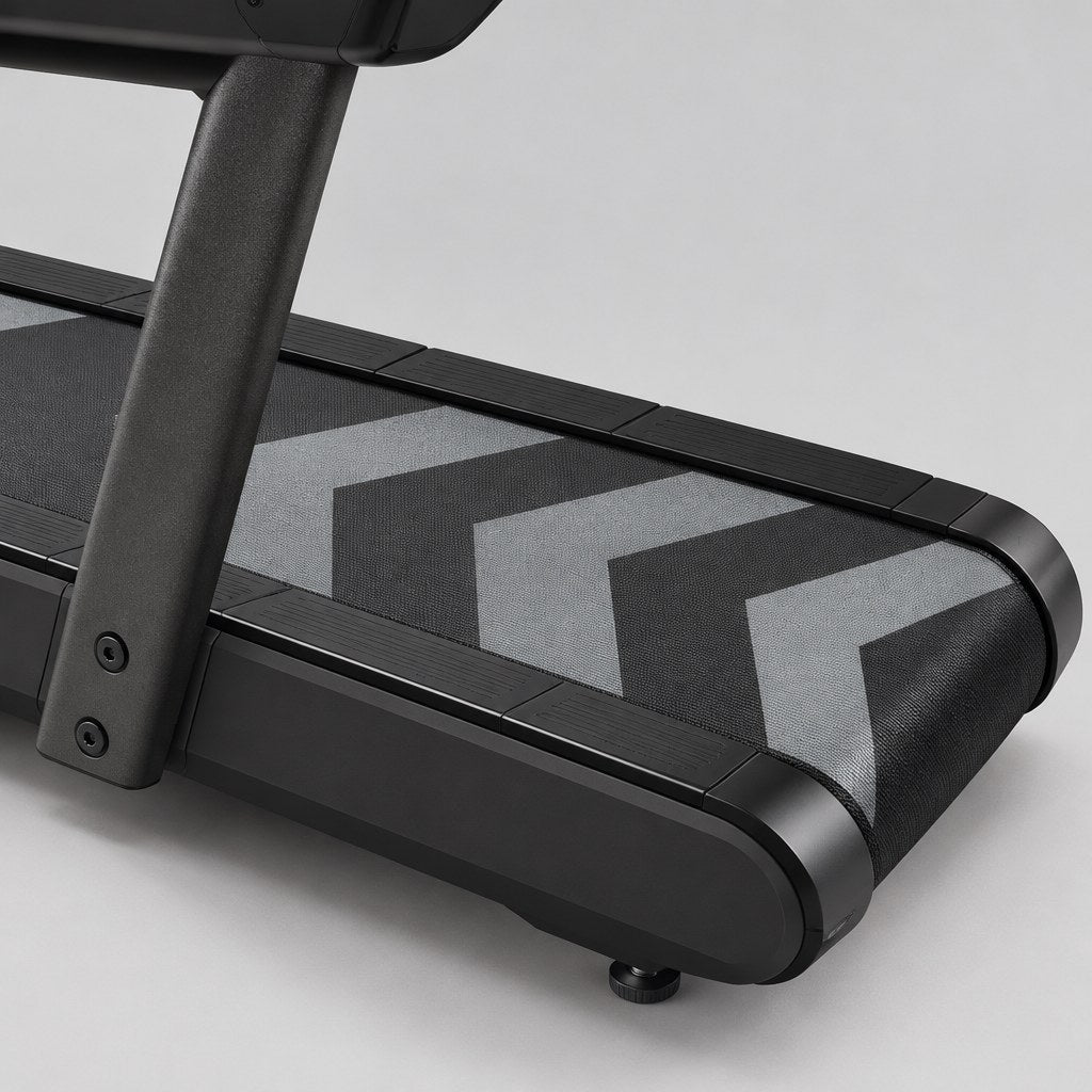 Smart running treadmill with hands-free pace matching and lateral tilt - view 3