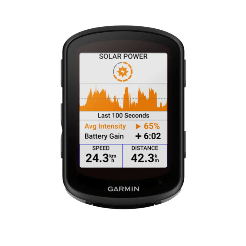Solar Charging GPS Cycling Computer with Touchscreen and Buttons
