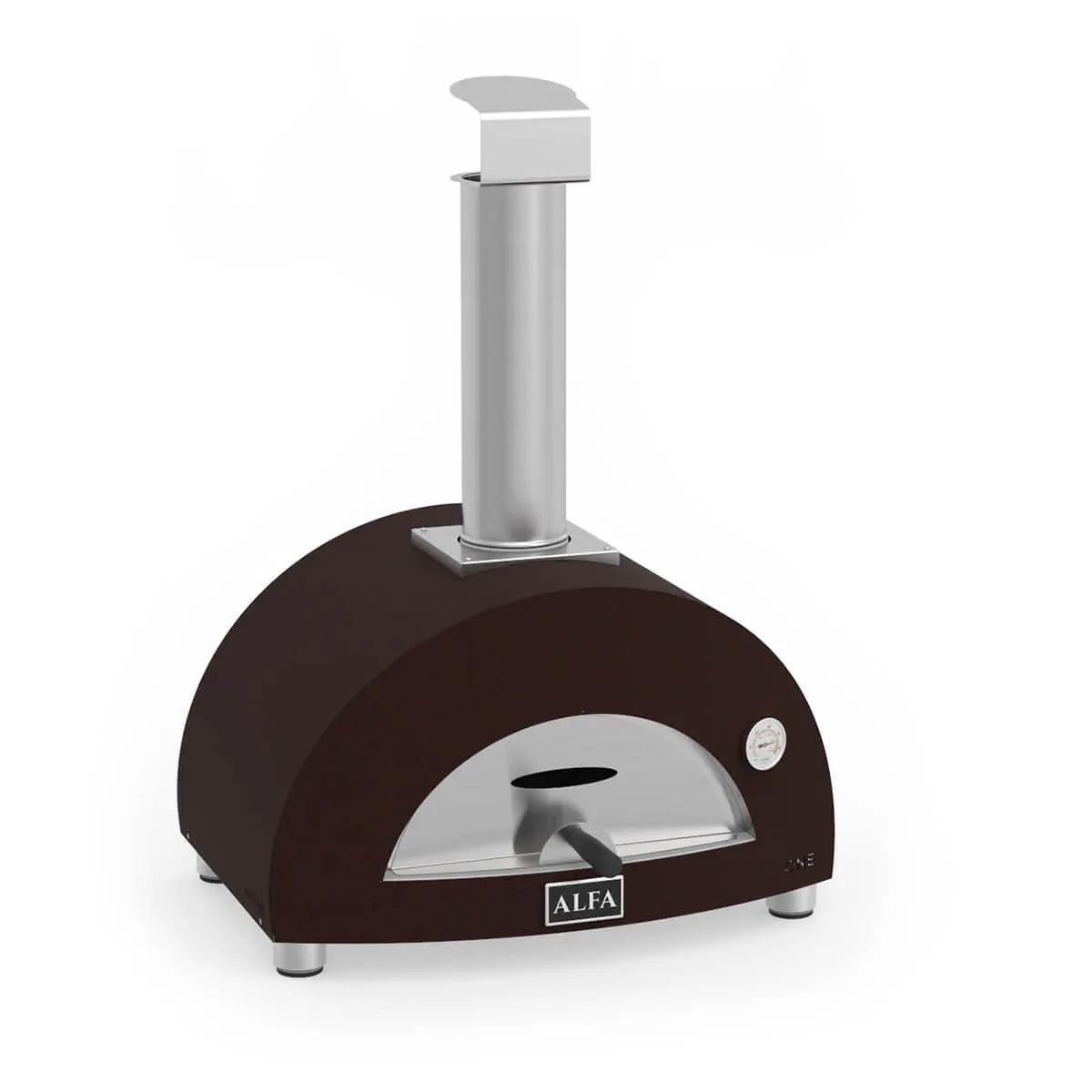 Stainless Steel Wood-Fired Pizza Oven with Pyrometer and Mini Pizza Peel