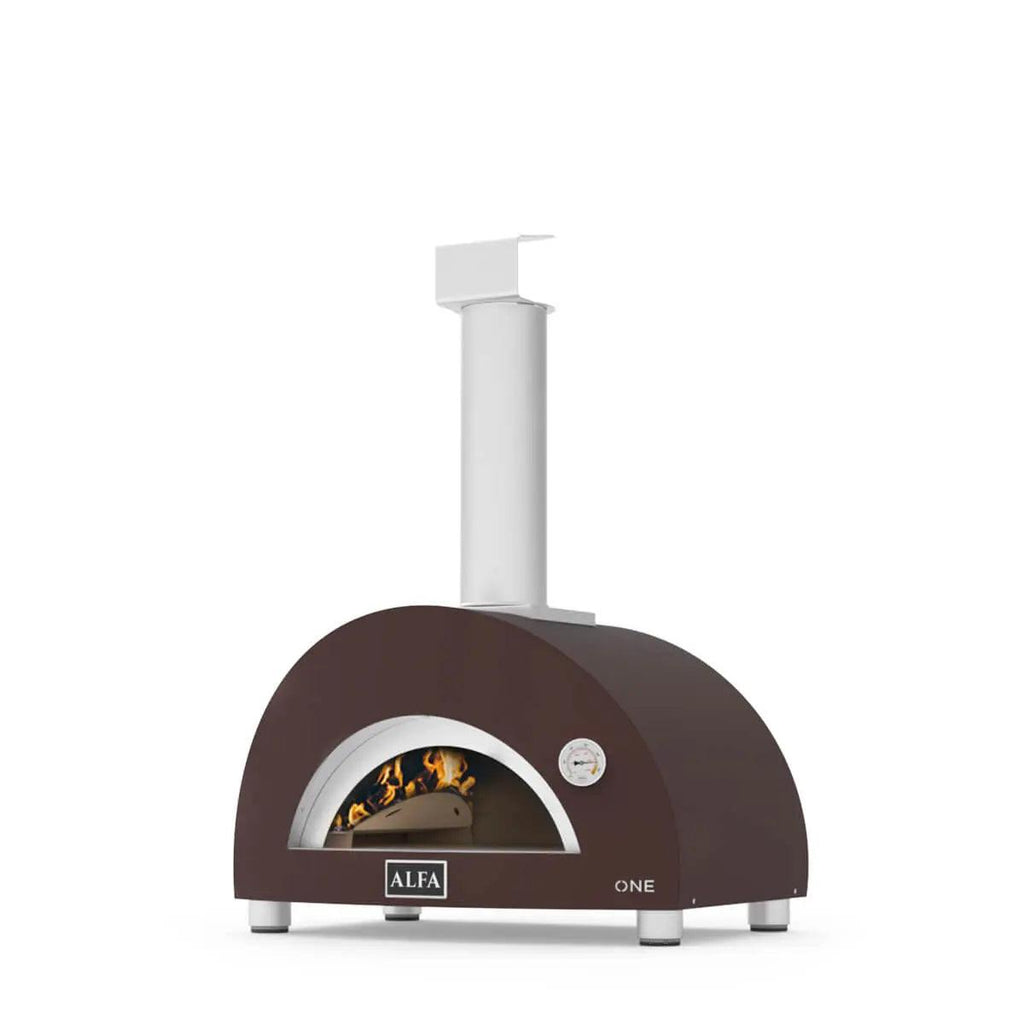 Stainless Steel Wood-Fired Pizza Oven with Pyrometer and Mini Pizza Peel - view 2