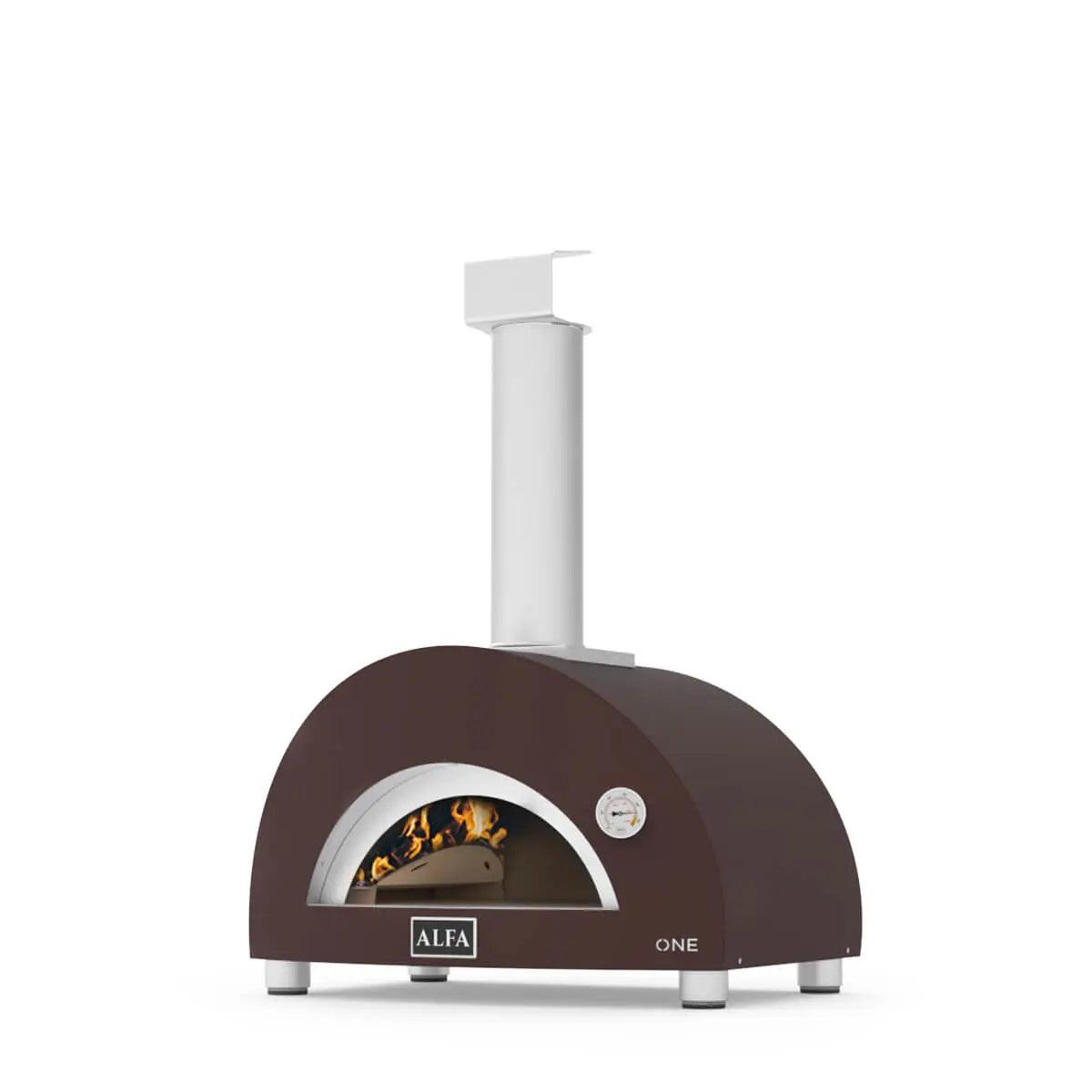 Stainless Steel Wood-Fired Pizza Oven with Pyrometer and Mini Pizza Peel - view 2