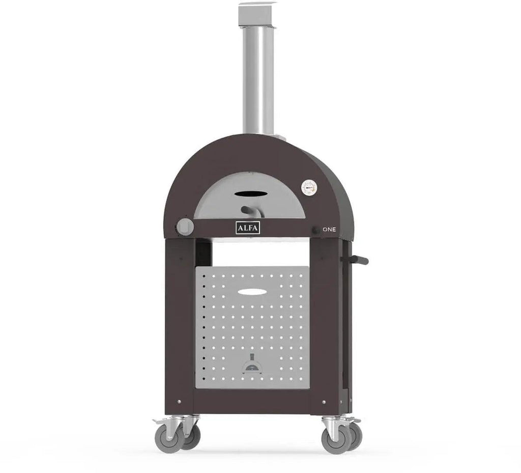 Stainless Steel Wood-Fired Pizza Oven with Pyrometer and Mini Pizza Peel - view 3