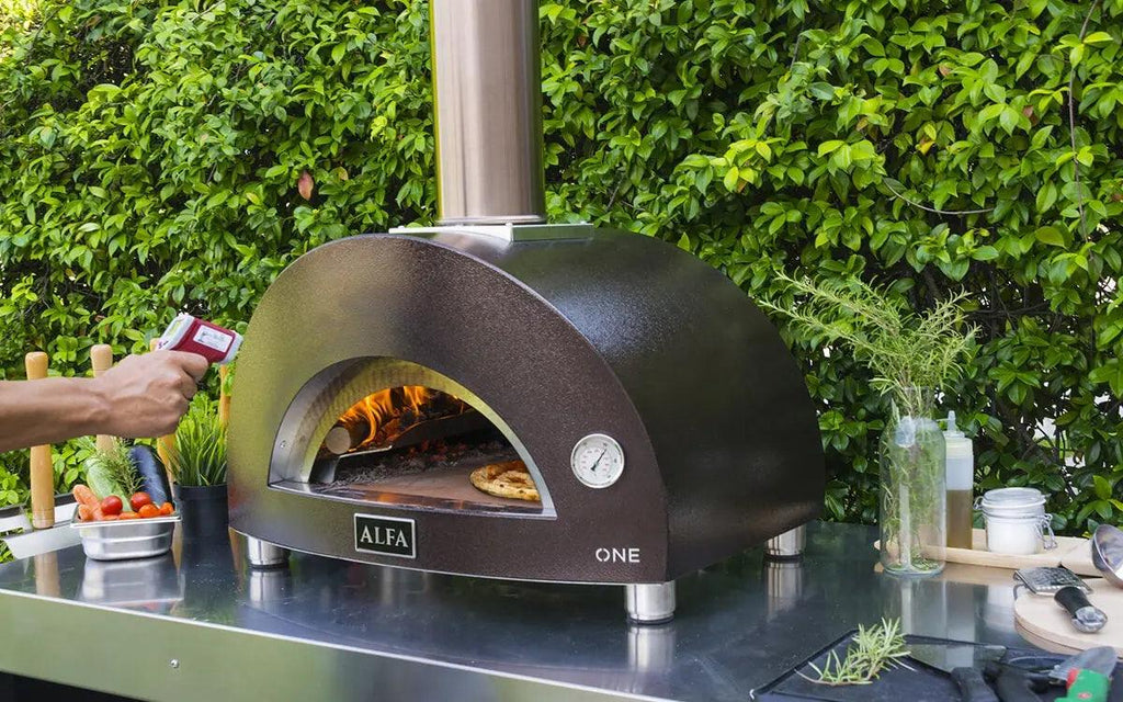 Stainless Steel Wood-Fired Pizza Oven with Pyrometer and Mini Pizza Peel - view 5