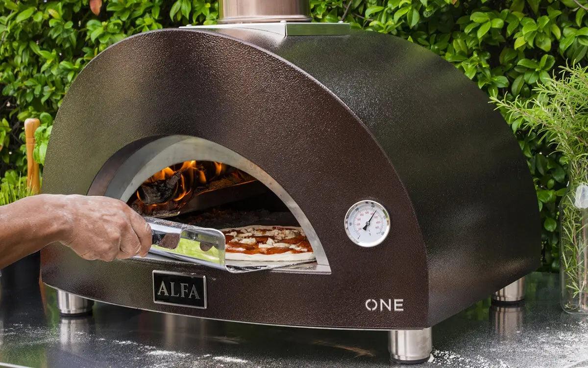 Stainless Steel Wood-Fired Pizza Oven with Pyrometer and Mini Pizza Peel - view 7