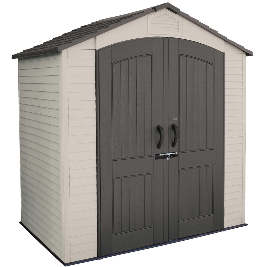 Steel-Reinforced HDPE Garden Shed 2.1 x 1.4 m (7 x 4.5 ft) with Shelves - image 1