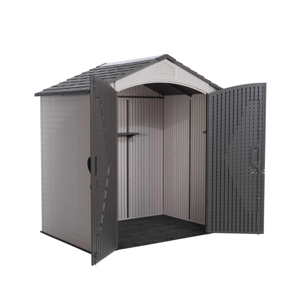 Steel-Reinforced HDPE Garden Shed 2.1 x 1.4 m (7 x 4.5 ft) with Shelves - image 12