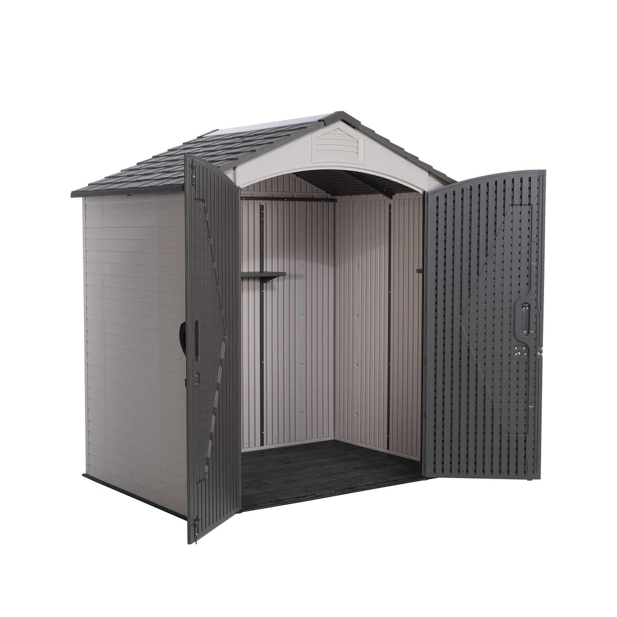 Steel-Reinforced HDPE Garden Shed 2.1 x 1.4 m (7 x 4.5 ft) with Shelves - image 12