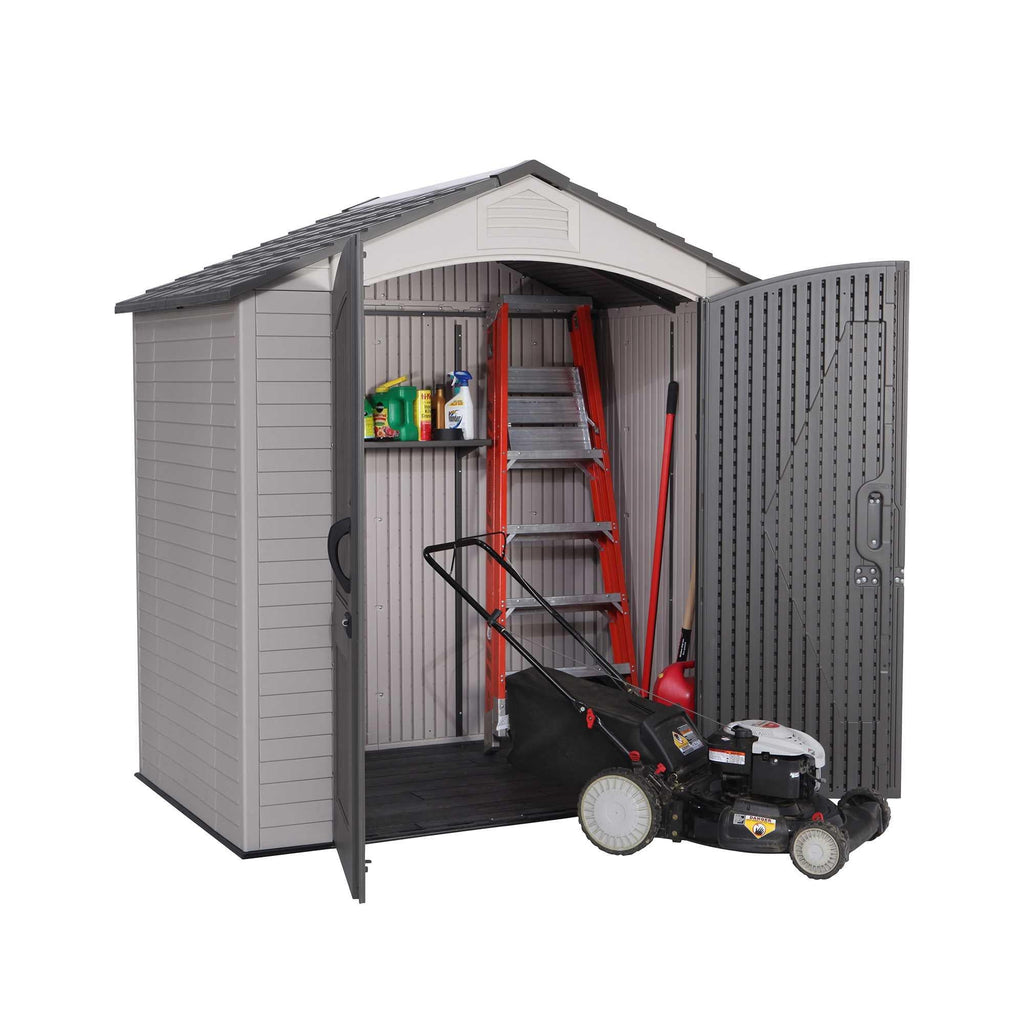 Steel-Reinforced HDPE Garden Shed 2.1 x 1.4 m (7 x 4.5 ft) with Shelves - image 13