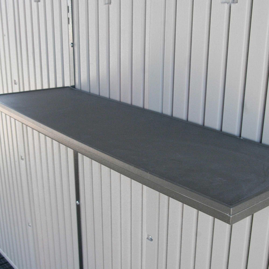 Steel-Reinforced HDPE Garden Shed 2.1 x 1.4 m (7 x 4.5 ft) with Shelves - image 15