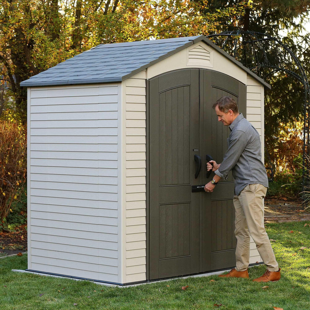 Steel-Reinforced HDPE Garden Shed 2.1 x 1.4 m (7 x 4.5 ft) with Shelves - image 19