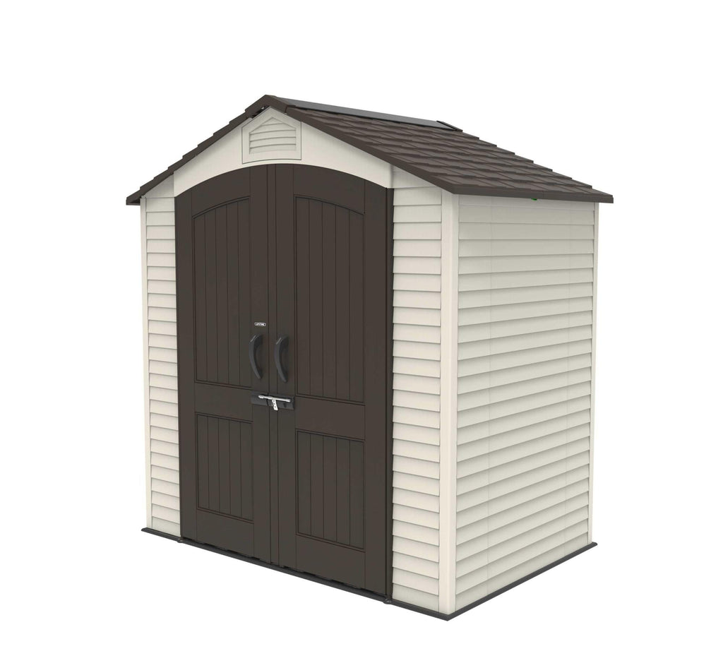 Steel-Reinforced HDPE Garden Shed 2.1 x 1.4 m (7 x 4.5 ft) with Shelves - view 35