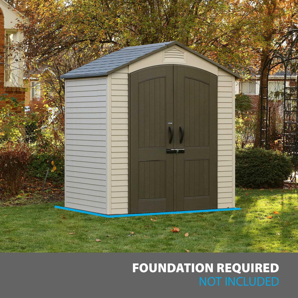 Steel-Reinforced HDPE Garden Shed 2.1 x 1.4 m (7 x 4.5 ft) with Shelves - image 4