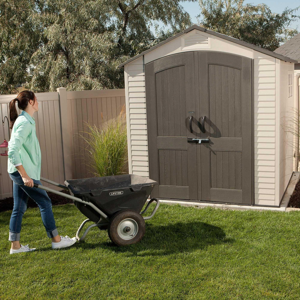 Steel-Reinforced HDPE Garden Shed 2.1 x 2.1 m (7 x 7 ft) with Two Windows - image 18