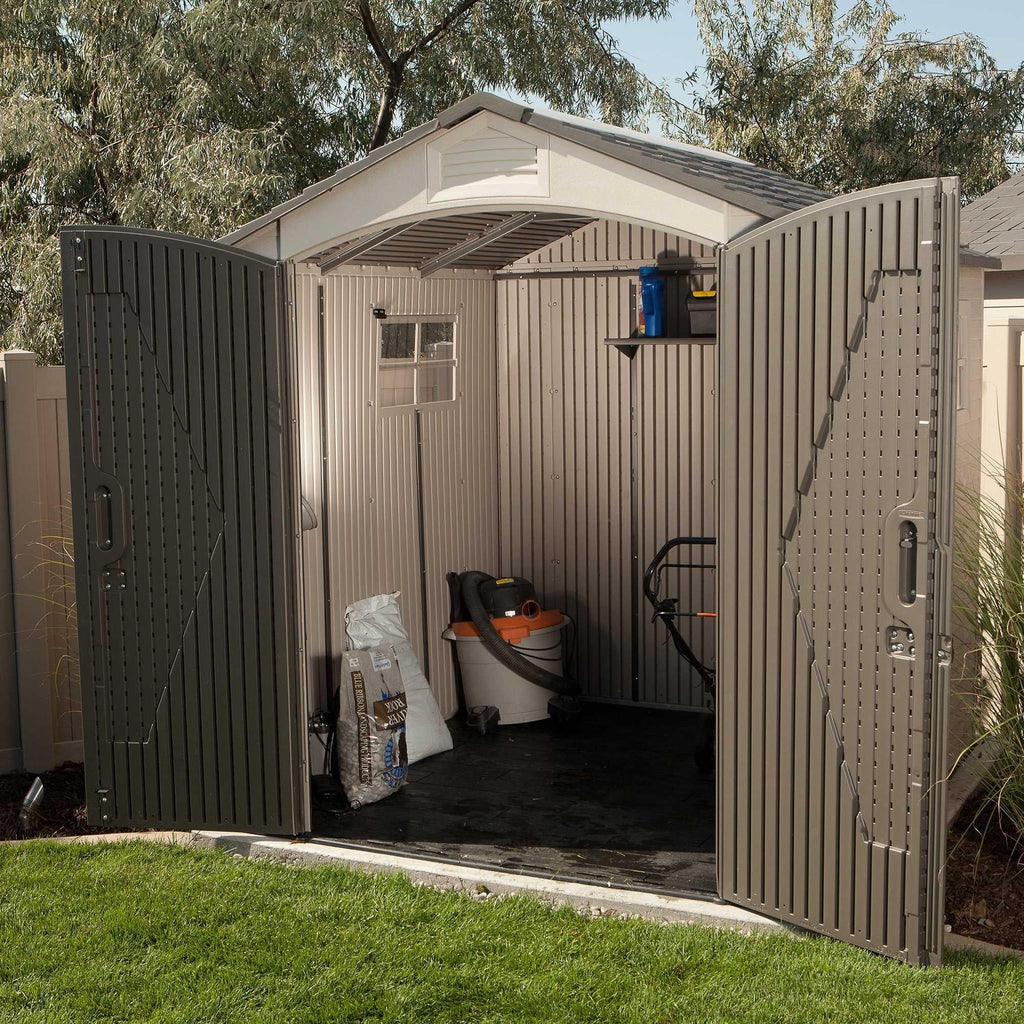 Steel-Reinforced HDPE Garden Shed 2.1 x 2.1 m (7 x 7 ft) with Two Windows - image 19