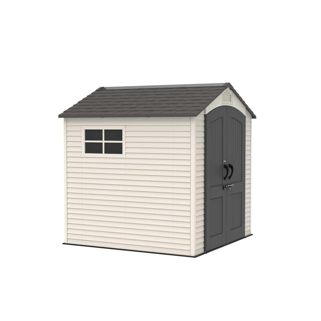 Steel-Reinforced HDPE Garden Shed 2.1 x 2.1 m (7 x 7 ft) with Two Windows - view 25