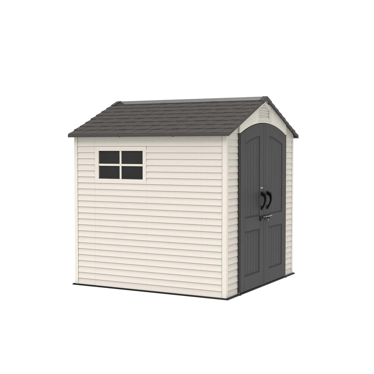 Steel-Reinforced HDPE Garden Shed 2.1 x 2.1 m (7 x 7 ft) with Two Windows - view 25