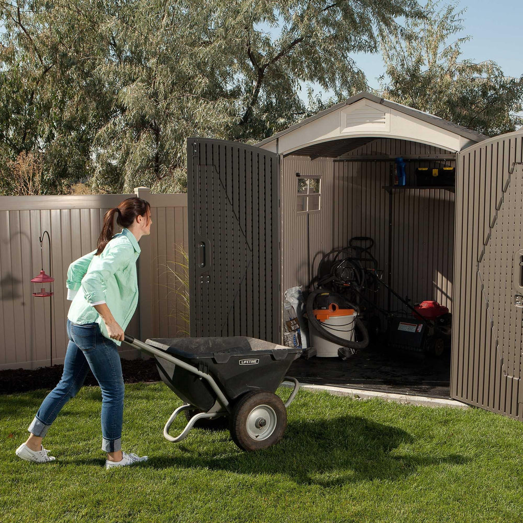 Steel-Reinforced HDPE Garden Shed 2.1 x 2.1 m (7 x 7 ft) with Two Windows - image 8