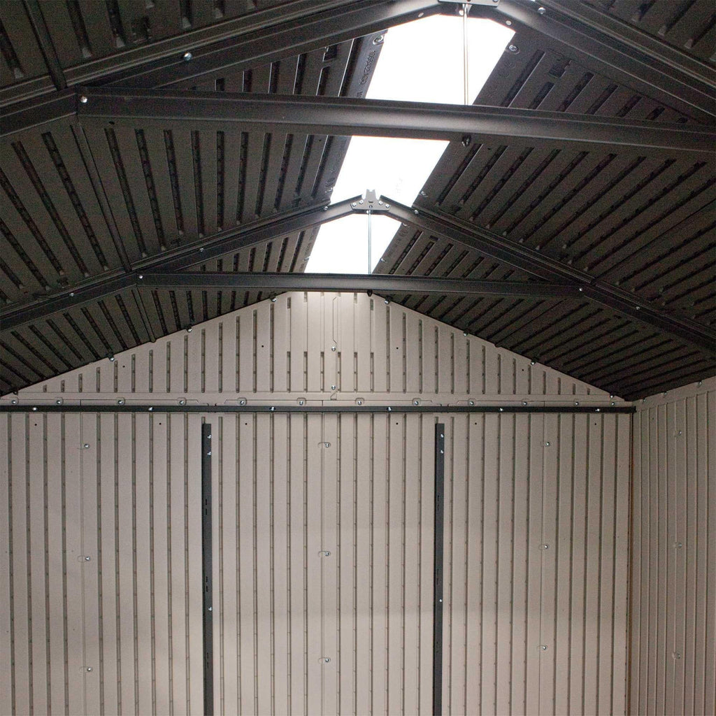 Steel-Reinforced HDPE Garden Shed 2.1 x 2.1 m (7 x 7 ft) with Two Windows - image 9