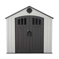 Steel-Reinforced HDPE Garden Shed 2.4 x 1.5 m (8 x 5 ft) Light Grey - image 1