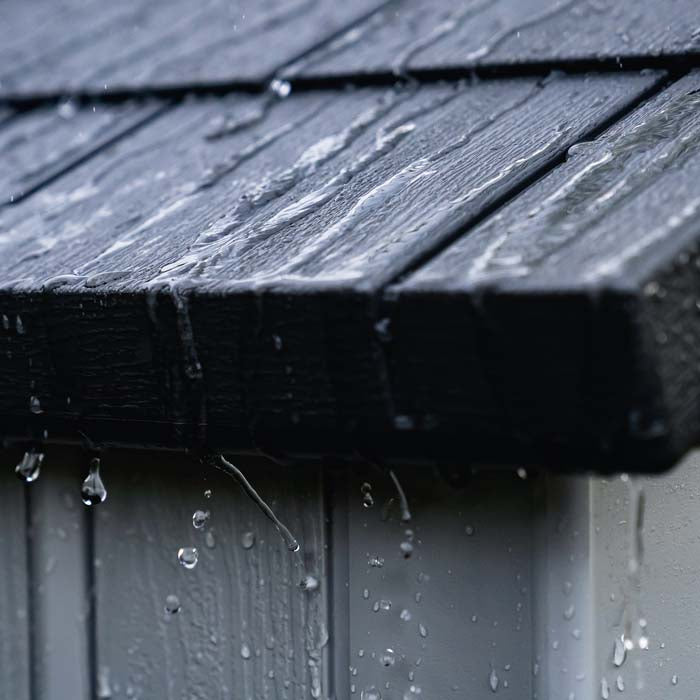 Steel-Reinforced HDPE Garden Shed 2.4 x 1.5 m (8 x 5 ft) Light Grey - image 5