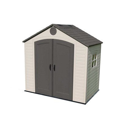 Steel-Reinforced HDPE Garden Shed 2.4 x 1.5 m (8 x 5 ft) with Window and Roof Lights - image 1