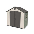 Steel-Reinforced HDPE Garden Shed 2.4 x 1.5 m (8 x 5 ft) with Window and Roof Lights - image 1
