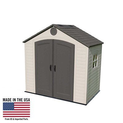 Steel-Reinforced HDPE Garden Shed 2.4 x 1.5 m (8 x 5 ft) with Window and Roof Lights - image 8