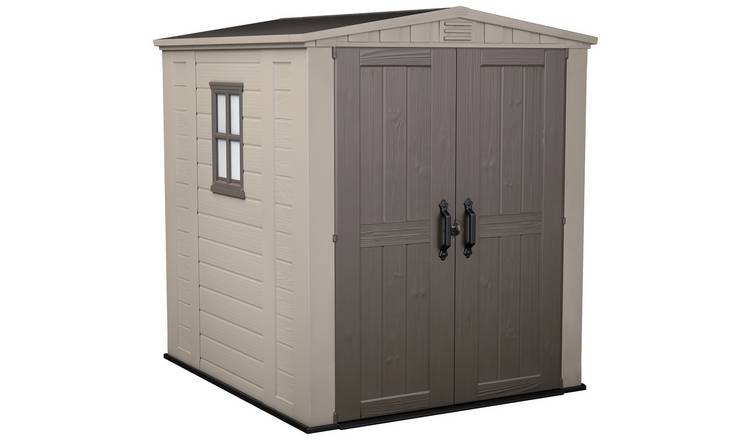 Steel-Reinforced Resin Apex Shed 1.8 x 1.8 m (6 x 6 ft) with Floor and Window - image 1