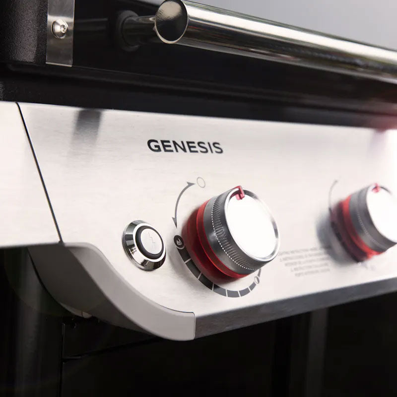Three-burner gas barbecue with cast iron grates and warming rack - view 5