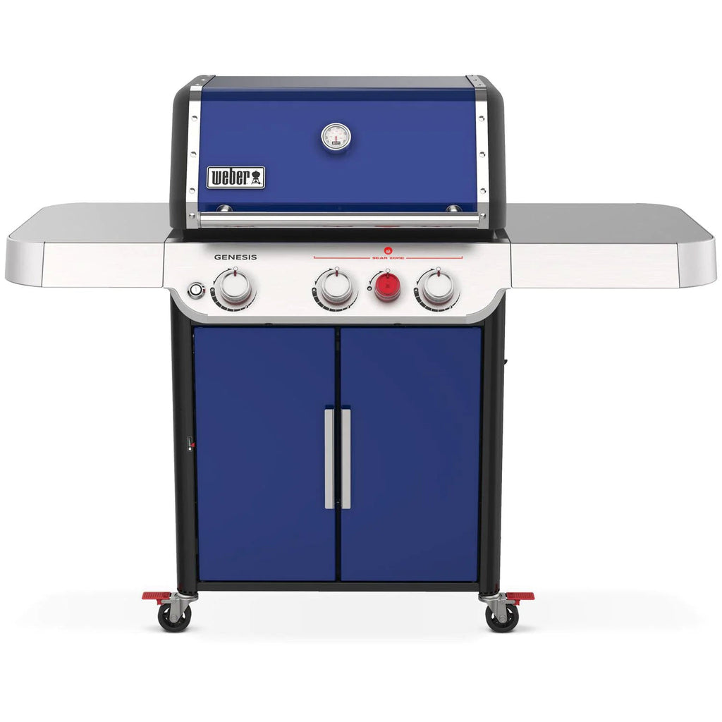 Three-Burner Gas Barbecue with Sear Zone and LED Lights - Blue - view 14