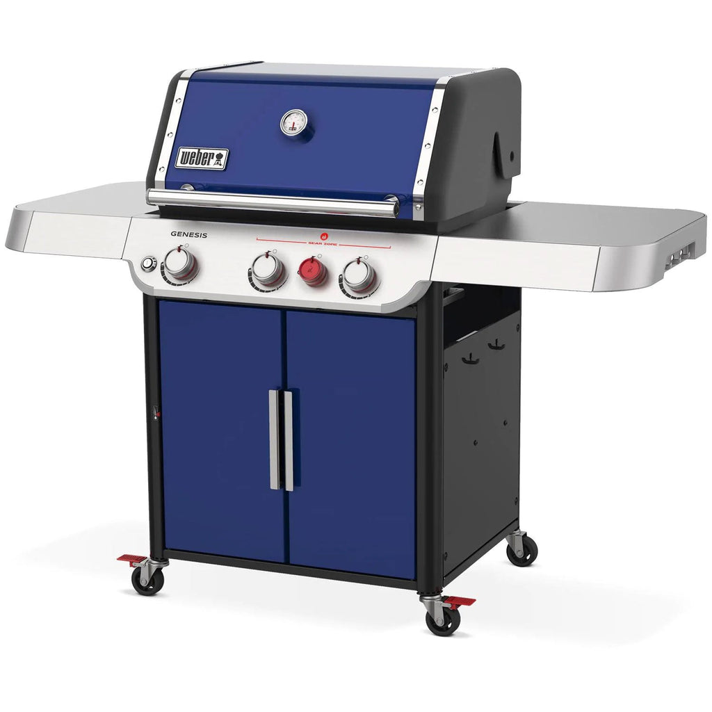 Three-Burner Gas Barbecue with Sear Zone and LED Lights - Blue - view 2