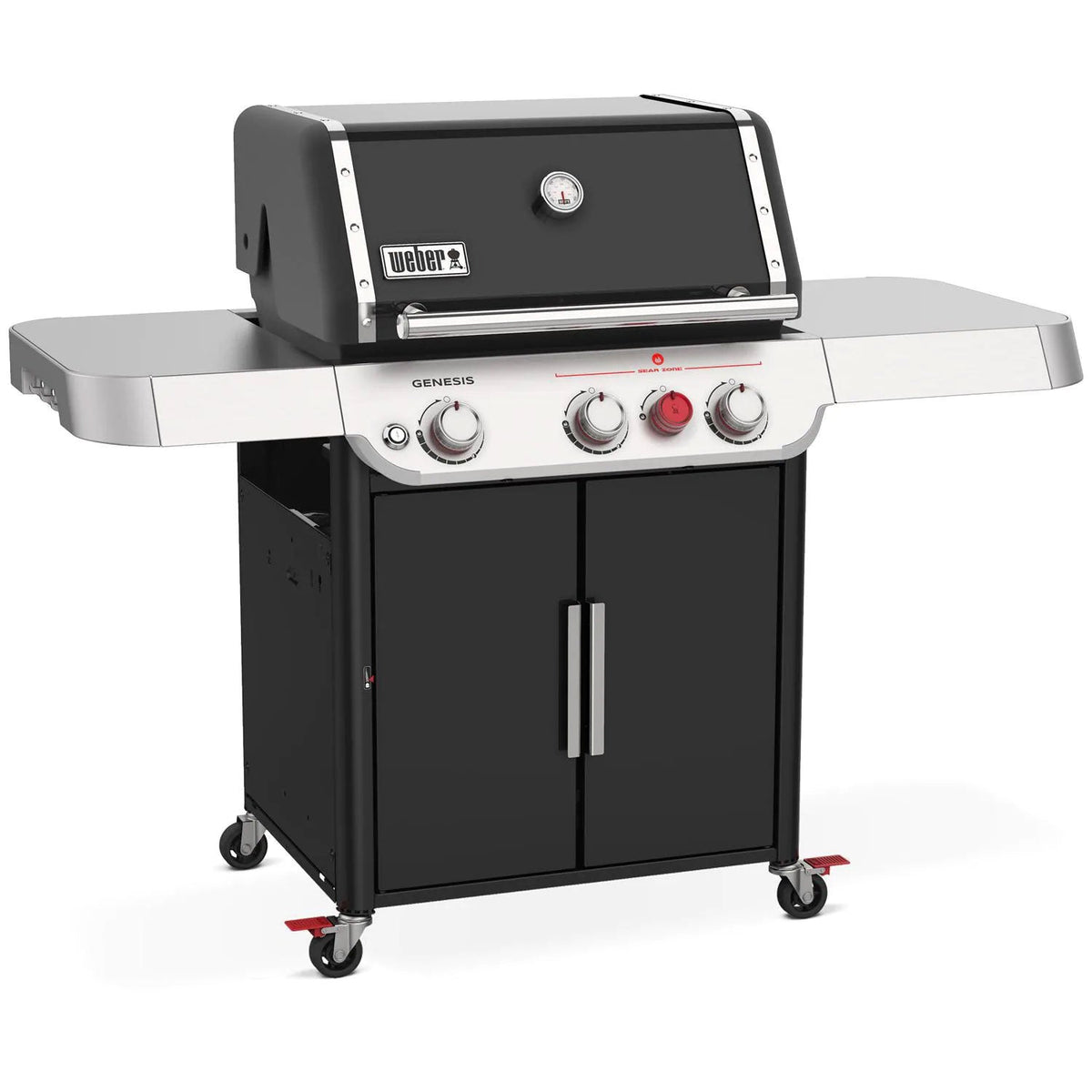 Three-Burner Gas Barbecue with Sear Zone and LED Lights - Stainless Steel - view 2