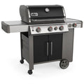 Three-burner gas barbecue with sear zone and side burner