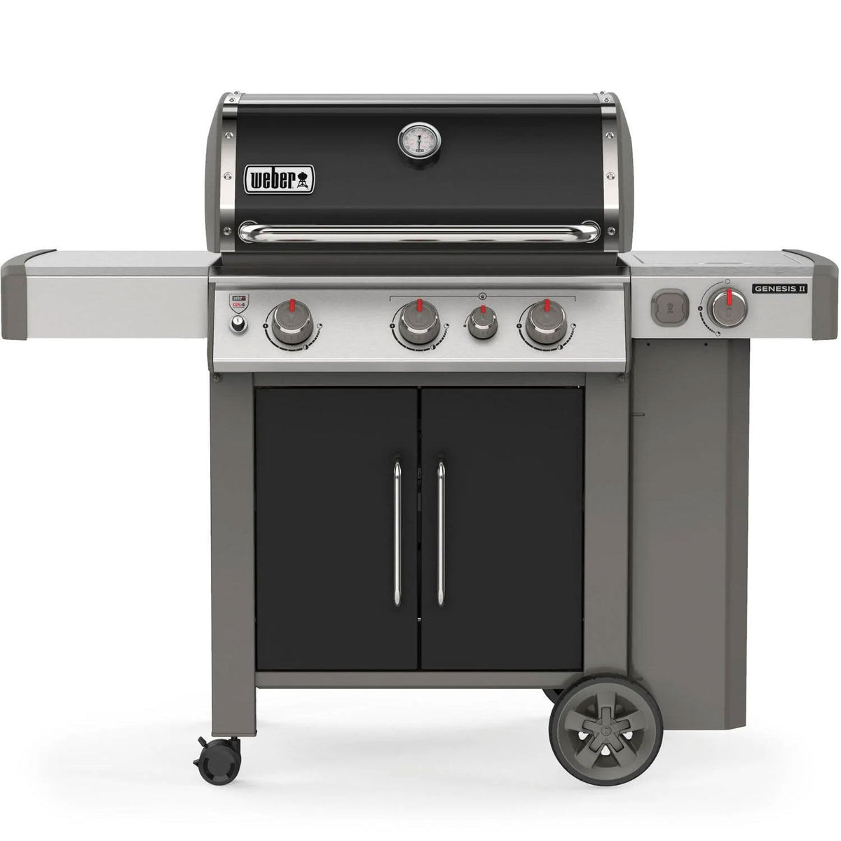 Three-burner gas barbecue with sear zone and side burner - view 2
