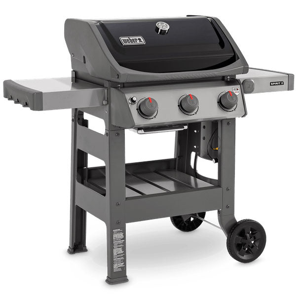 Three-Burner Gas Barbecue with Warming Rack and Open Cart 529 sq in
