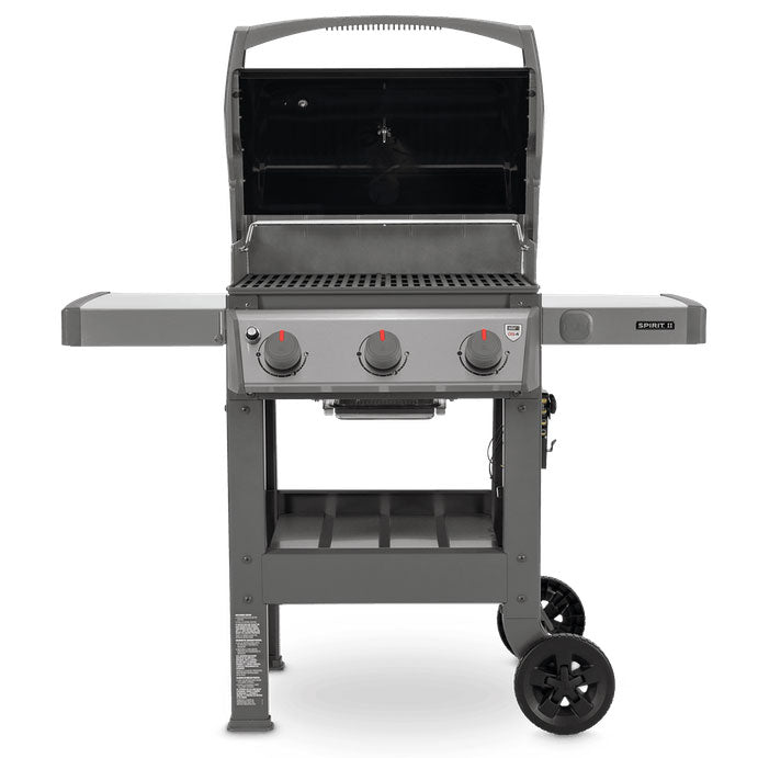Three-Burner Gas Barbecue with Warming Rack and Open Cart 529 sq in - view 3