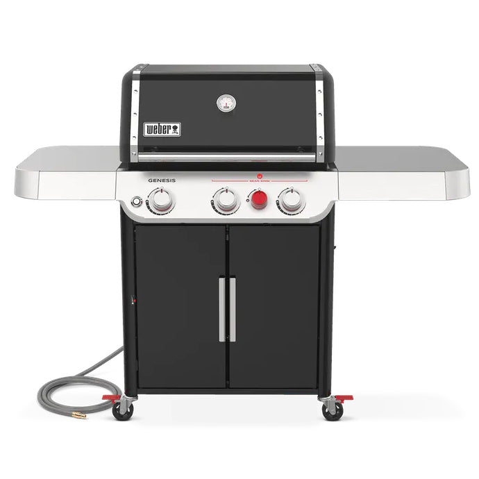 Three-burner natural gas barbecue with sear zone and prep table - view 3
