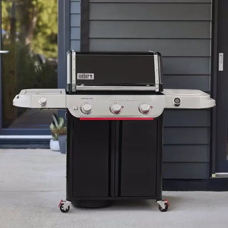 Three-burner propane gas barbecue with digital thermometer - view 9