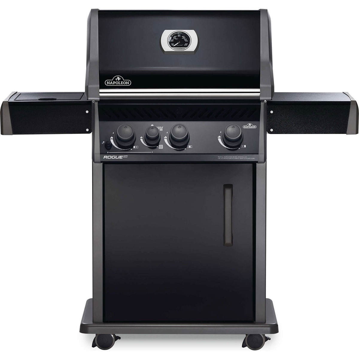 Three-Burner Propane Gas Barbecue with Infrared Side Burner 51,000 BTU - Black - image 1