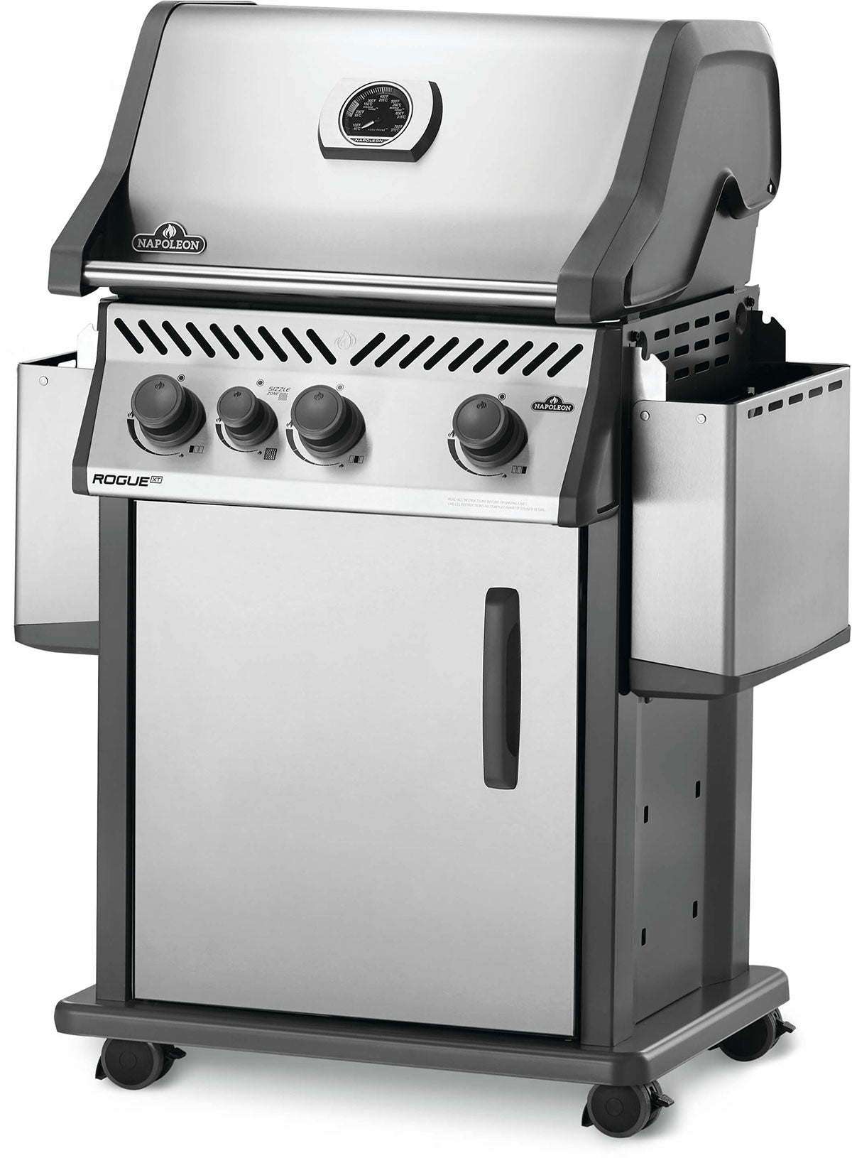 Three-Burner Propane Gas Barbecue with Infrared Side Burner 51,000 BTU - Stainless - image 5