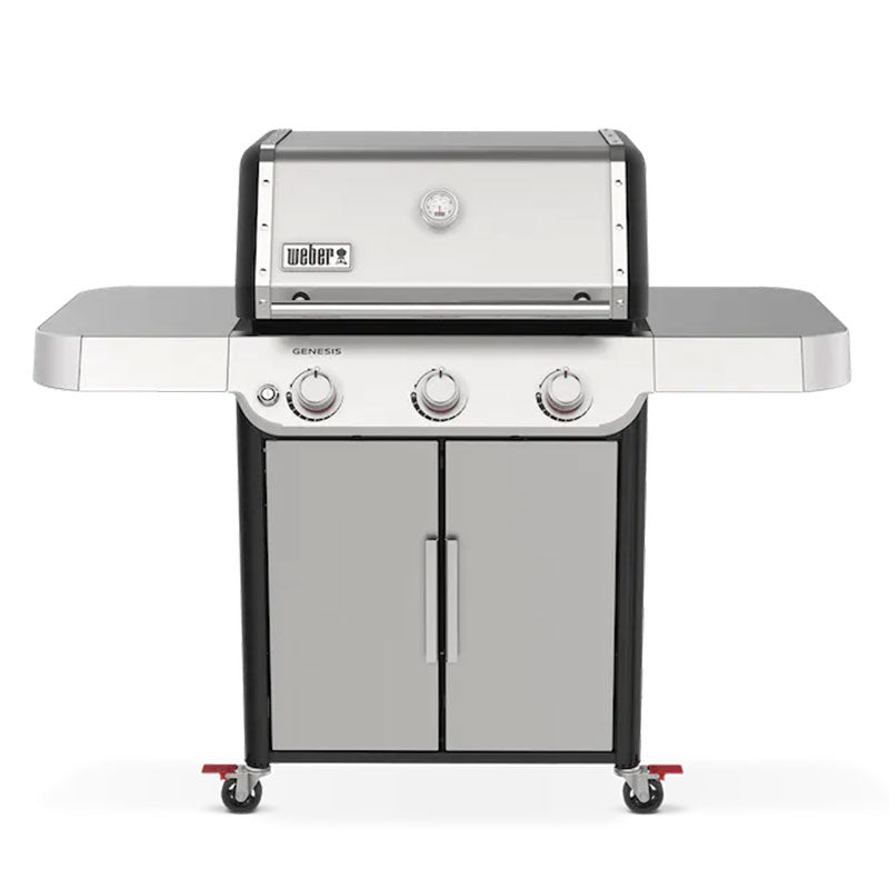 Three-Burner Stainless Steel Gas Barbecue with Stainless Grates