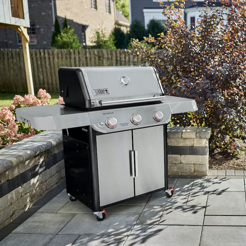 Three-Burner Stainless Steel Gas Barbecue with Stainless Grates - view 2