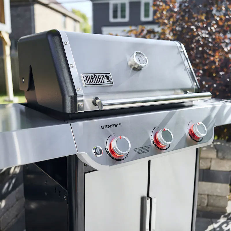 Three-Burner Stainless Steel Gas Barbecue with Stainless Grates - view 3