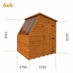 Timber Potting Shed with Right Hand Door - image 4