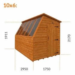 Timber Potting Shed with Right Hand Door - image 6